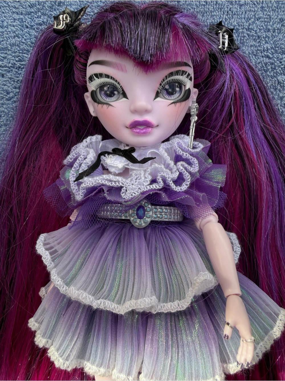 Shadow High Purple Gothic Fashion Doll with Ruffled Tulle Dress